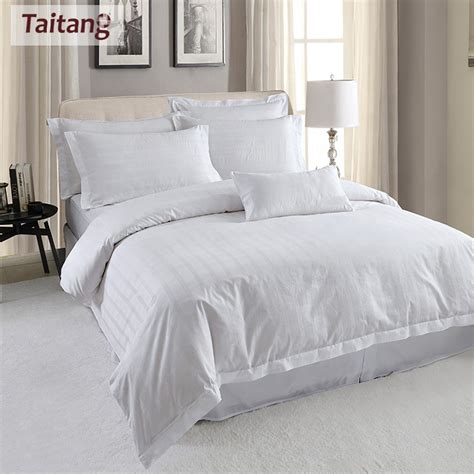 Taitang 300tc Cotton Cheap Hotel Bed Bedding Set Bed Sheet Hotel