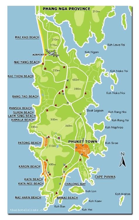 Phuket Beaches Map