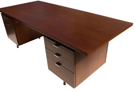 I would need help to unload. Mid Century Modern Executive Desk George Nelson Herman ...