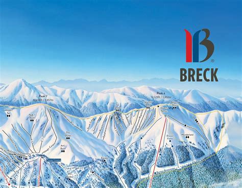 Breckenridge Resort Licensed Trail Map Large Canvas 32 Etsy