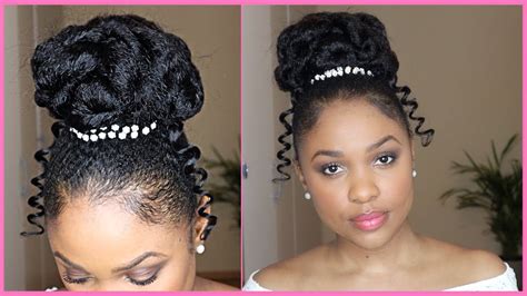 High Bun Hairstyles With Bangs For Black Women
