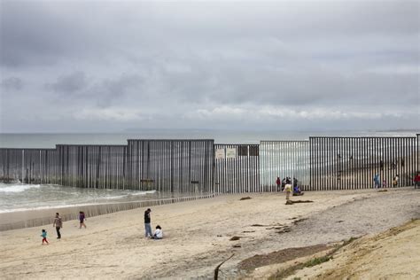 The Border Between Tijuana And San Diego Is Today A Massive Metal Wall