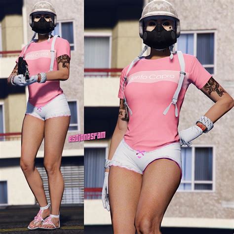 Change your skin in minecraft and make your character look unique. Baddie GTA 5 Female Outfits - Ideas for all Dresses ...