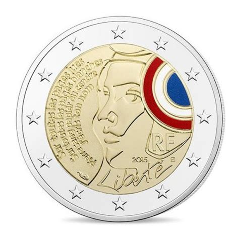 2 Euro Commémorative France 2015 Be Fête De La Fédération Elysées