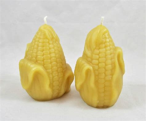 Beeswax Corn On The Cob Candles Pair Of Corn On The Cob Etsy Food