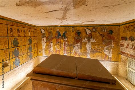 Interior View Of The Inner Chamber And Ancient Sarcophagus Tomb Of