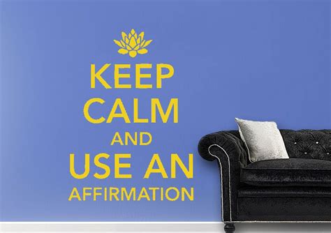 Keep Calm Affirmation Quotes Wall Stickers Adhesive Wall Sticker