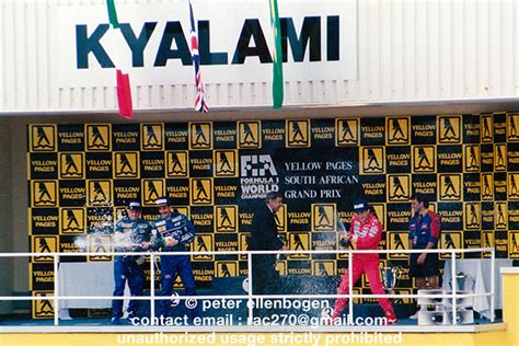 South African F1 Grand Prix Podium 1992 Kyalami Riccar Flickr