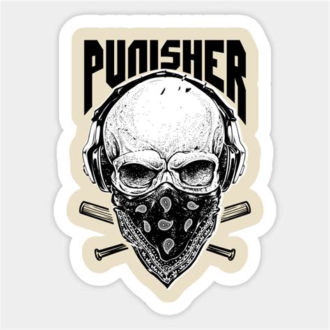 Punisher Punisher Skull Sticker Teepublic