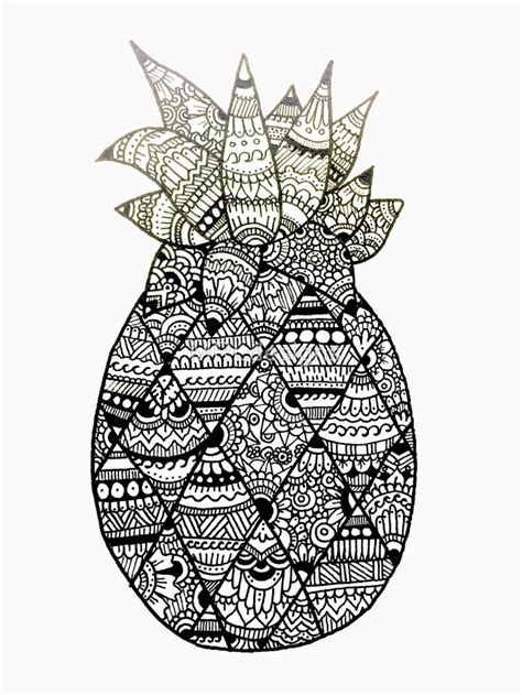 42 Pineapple Coloring Page For Adults Heartof Cotton Candy