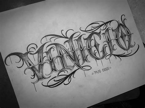 Chicano Tattoo Lettering Styles