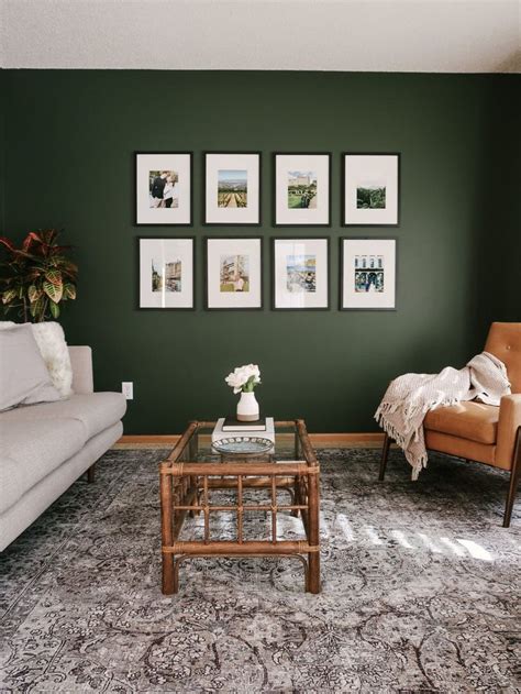 Green Vintage Vogue By Benjamin Moore Dark Green Living Room