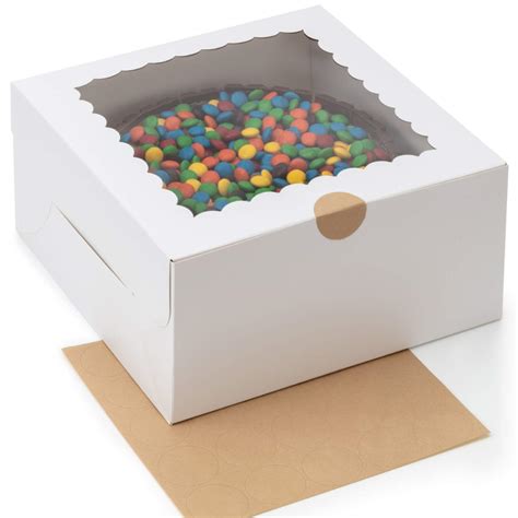 Buy Blushore Cake Boxes 10 Inch Sturdy White 10 Inch Cake Box With