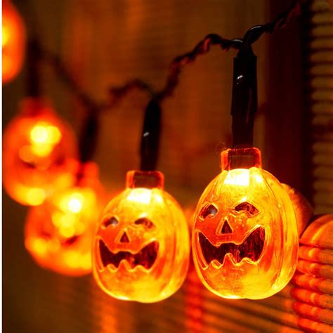 Halloween Pumpkin Battery String Fairy Lights By Garden Selections