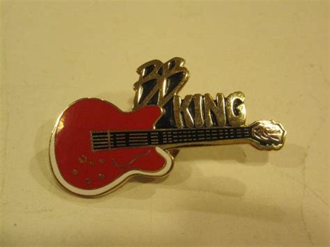 Bb King Red Guitar Souvenir Lapel Pin Or Large By Collectorsniche 600 Bb King Tie Tack