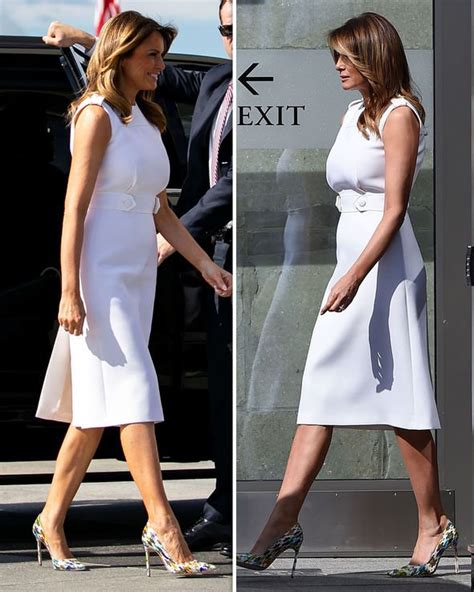 Melania Trump Style First Lady Stuns In White Dress As She Reopens