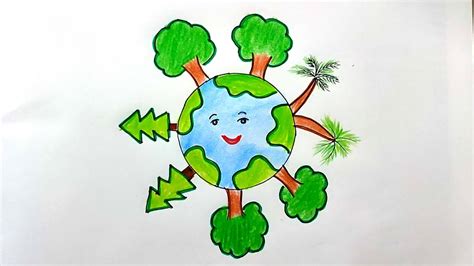 How to Draw Van Mahotsav drawing Save Tree drawing वन महतसव पर