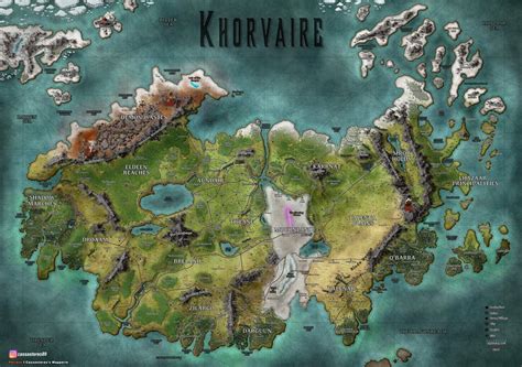 Khorvaire Map Eberron