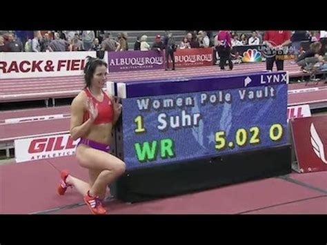 Jen Suhr Sets New Indoor Pole Vaulting World Record Universal Sports YouTube