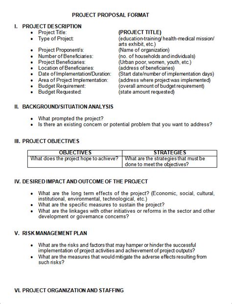 Use this example to write. Sample Project Proposal Template - 9+ Free Documents in ...