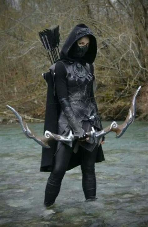 Assassinin mit Bogen ein wirklich beeindruckendes Kostüm Skyrim