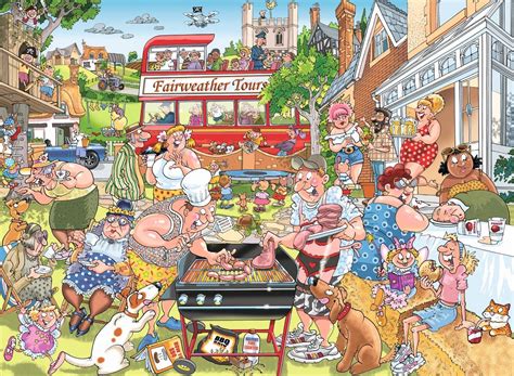 Wasgij Mystery Puzzle 15 A Typical British Bbq 1000 Piece Jigsaw Puzzle