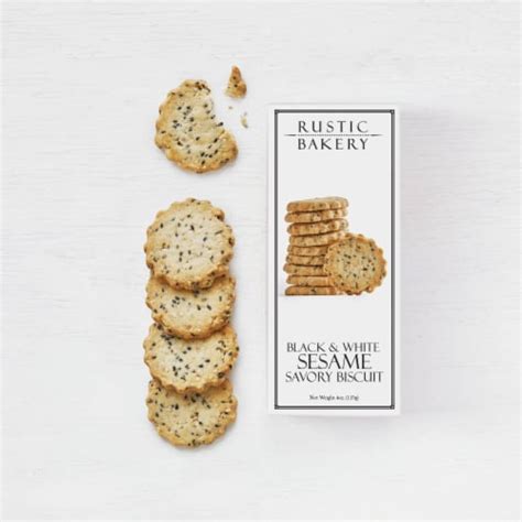 Rustic Bakery Black And White Sesame Savory Biscuit 4 Oz Dillons Food