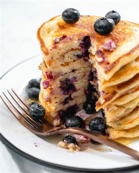 Easy Blueberry Buttermilk Pancakes A Couple Cooks