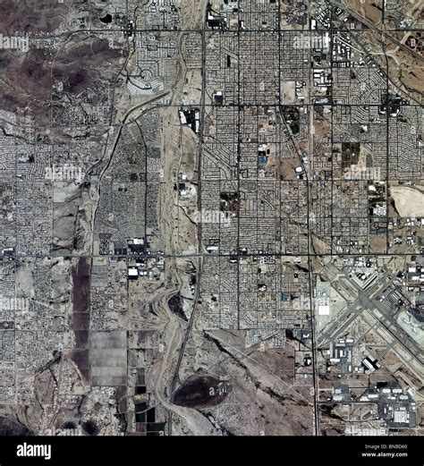 Aerial Map View Above Tucson Arizona Stock Photo Alamy