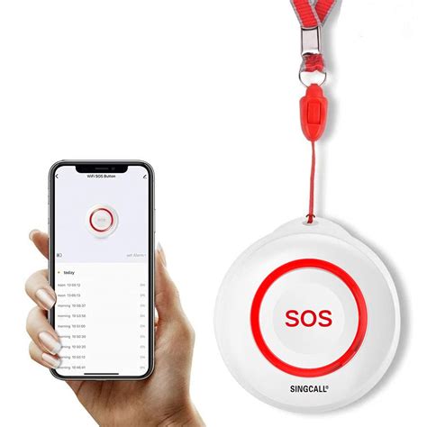 Buy SINGCALL Tuya WiFi Smart SOS Emergency Button Alarm For Handicapped Caregiver Pager Wireless