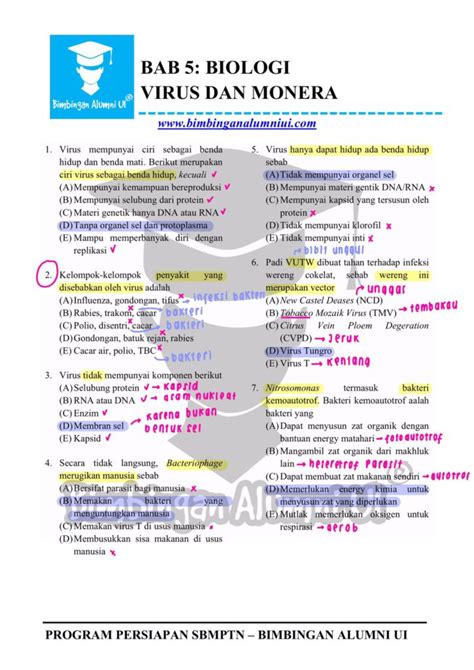 Soal Biologi Virus Dan Monera