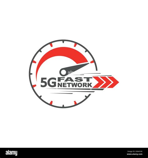 5g Network Wireless Technology Digital Speedmeter Concept With 5g Icon