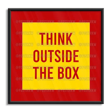 Think Outside The Box Poster