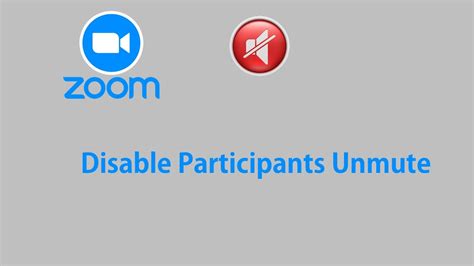 How To Disable Participants Unmute Themselves During The Zoom Meetings