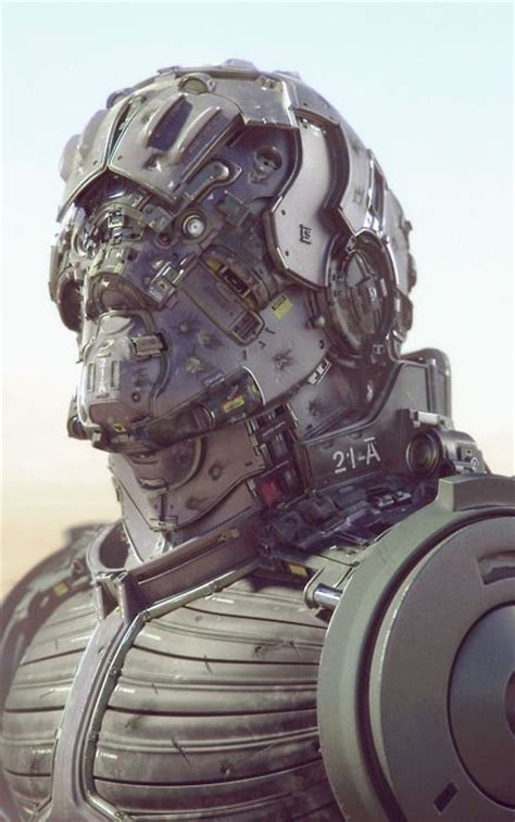 Bot Cyberpunk Robot Girl Cyborg Futuristic Android Sci Fi