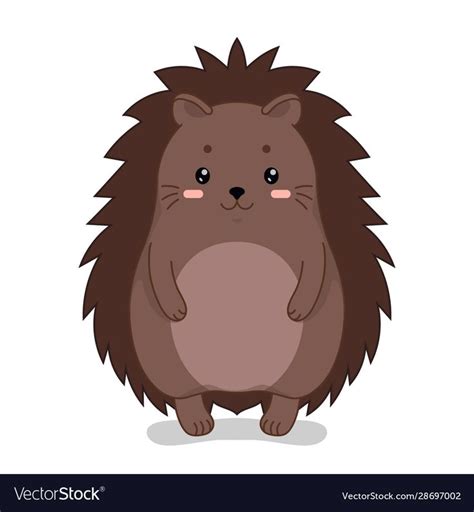 Happy Hedgehog Cute Hedgehog Free Preview Adobe Illustrator Jpeg