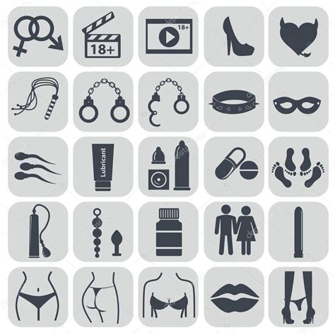 Fetish Icons Set Stock Vector By ©royalty 126046404