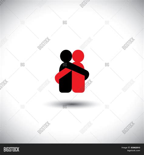 Lovers Hug Each Other Vector And Photo Free Trial Bigstock