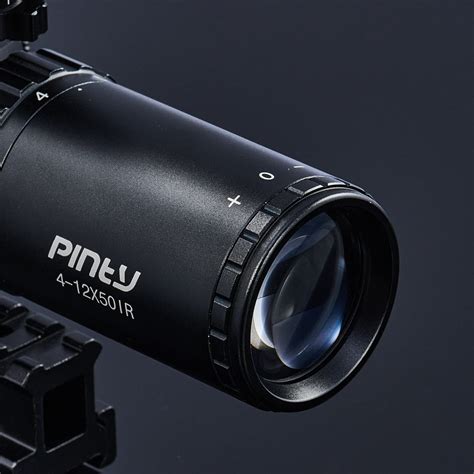 Pinty Rifle Scope 4 12x50 With 4moa Red Dot Sight And Green Laser For