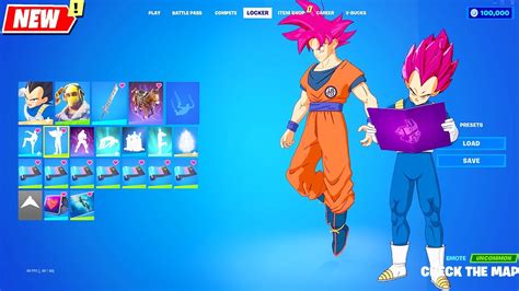 Super Saiyan God Goku And Vegeta Recreated In Fortnite Youtube