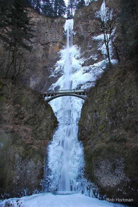 Multnomah Falls Portland Oregon By Robert Hortman Redbubble