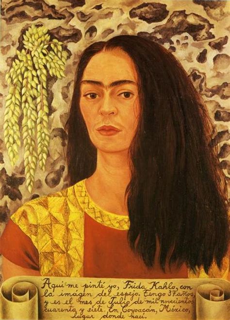 Sie wird in mexiko für ihre aufmerksamkeit auf mexikanische und indigene kultur und von feministinnen für ihre darstellung der weiblichen. selbstporträt mit lose haare von Frida Kahlo (1907-1954 ...