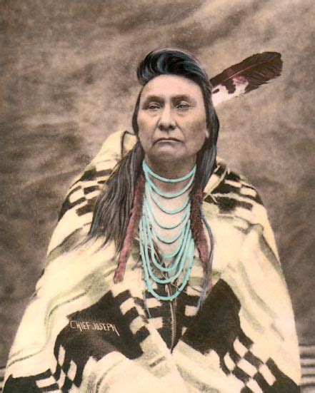 Chief Joseph Native American Indian Nez Perce 8x10 Hand Color Tinted