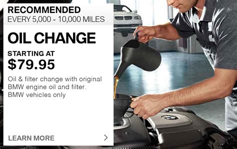 Full Synthetic Oil Change Service Special Suntrup Bmw West St Louis