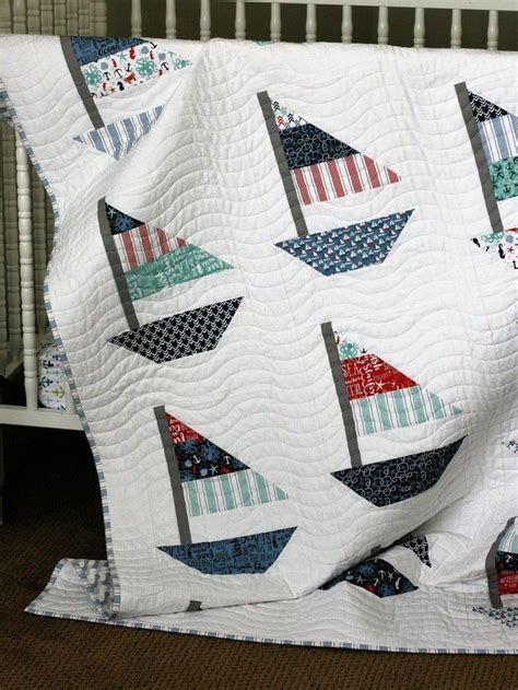 Smooth Sailing Digital Pattern 728 Etsy In 2020 Boys Quilt Patterns