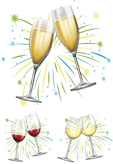 Wine Glasses And Champagne Glasses Clipart Background Clip Art Vector