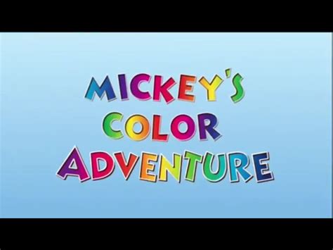 Mickeys Color Adventure Mickey Mouse Clubhouse Episodes Wiki