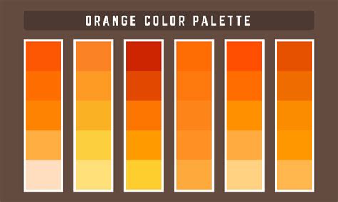 Orange Vector Color Palette 2292857 Vector Art At Vecteezy