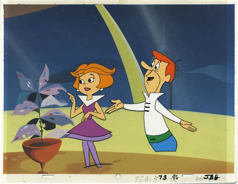 The Jetsons Animation Cel Setup In Trent C S Animation Cels Television Cartoons