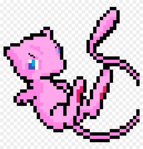 Common this level gain rate pokémon required total exp amounts for each level. Mew From Pokemon - Pixel Art Pokemon Mew, HD Png Download ...